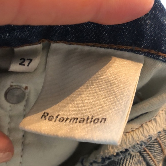 REFORMATION - Julia crop high cigarette Jean (altered) - Picture 5 of 12